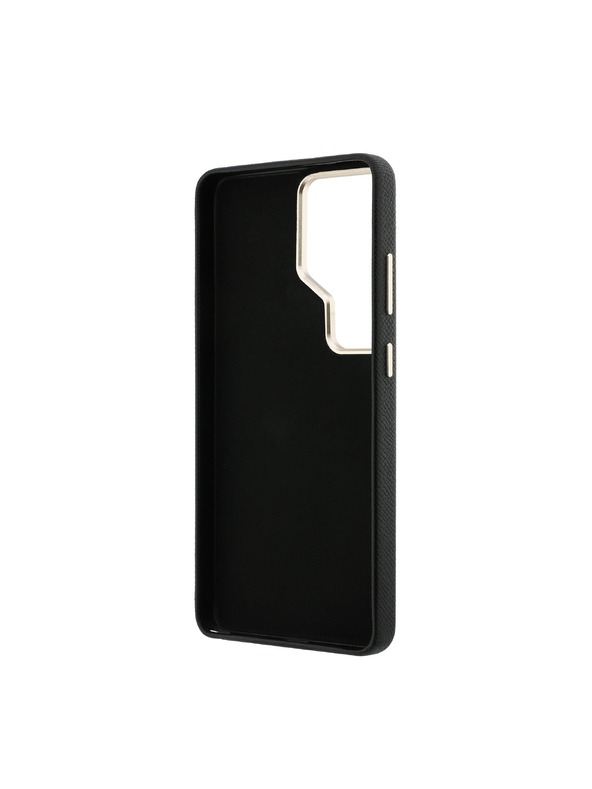 Guess Guess PU Szemcsés 4G Gyanta Fém Logo Hátsó Tok Samsung Galaxy S26 Ultra Black
