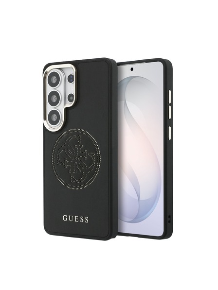 Guess Guess PU Perforált 4G Logo Mágneses Hátsó Tok Samsung Galaxy S26 Ultra Black