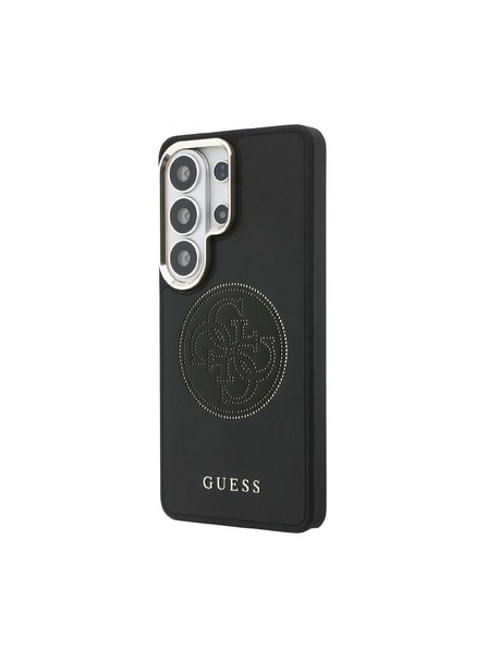 Guess Guess PU Perforált 4G Logo Mágneses Hátsó Tok Samsung Galaxy S26 Ultra Black