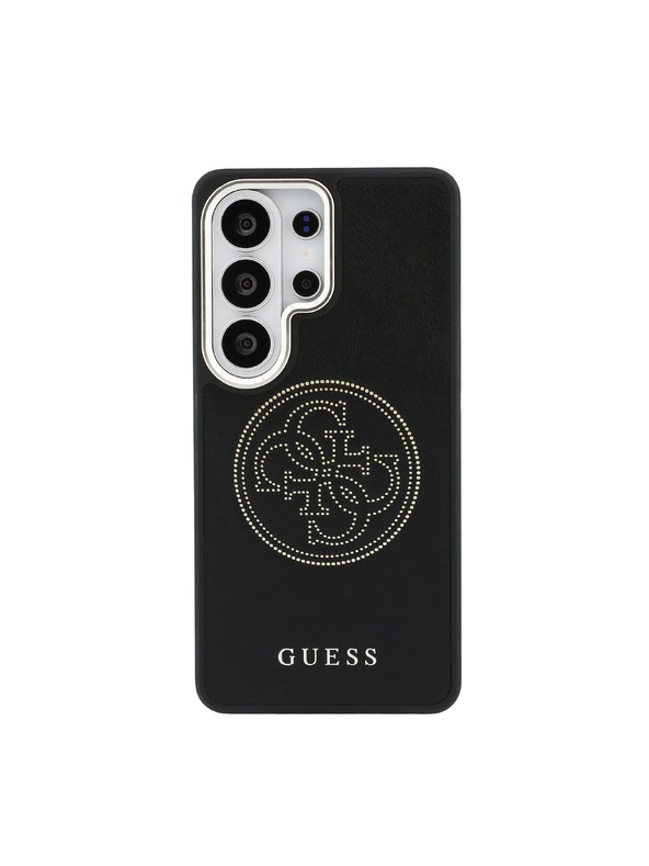 Guess Guess PU Perforált 4G Logo Mágneses Hátsó Tok Samsung Galaxy S26 Ultra Black