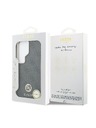 Guess Guess PU Bőr 4G Strass Logo Arany Keret Mágneses Hátsó Tok Samsung Galaxy S26 Ultra Black