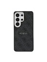 Guess Guess PU Bőr 4G Arany Keret Mágneses Hátsó Tok Samsung Galaxy S26 Ultra Black