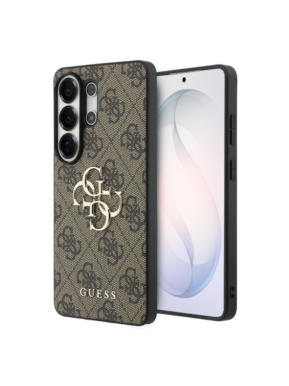 Guess Guess PU 4G Metal Logo Hátsó Tok Samsung Galaxy S26 Ultra Brown