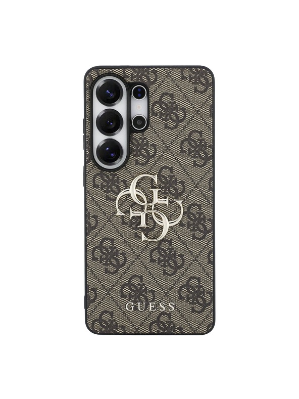 Guess Guess PU 4G Metal Logo Hátsó Tok Samsung Galaxy S26 Ultra Brown