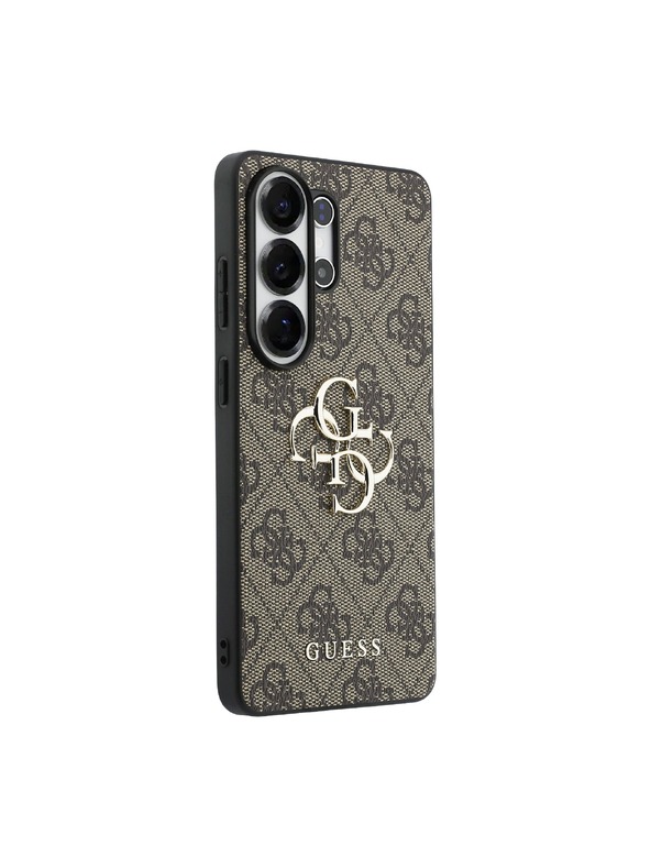 Guess Guess PU 4G Metal Logo Hátsó Tok Samsung Galaxy S26 Ultra Brown