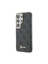 Guess Guess PU 4G Script Metal Logo Mágneses Hátsó Tok Samsung Galaxy S26 Ultra Black