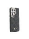Guess Guess PU 4G Script Metal Logo Mágneses Hátsó Tok Samsung Galaxy S26 Ultra Black