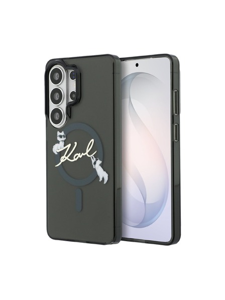 Karl Lagerfeld Karl Lagerfeld IML Choupette Karl Script Logo Mágneses Hátsó Tok Samsung Galaxy S26 Ultra Black