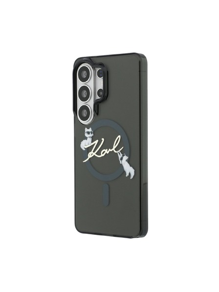 Karl Lagerfeld Karl Lagerfeld IML Choupette Karl Script Logo Mágneses Hátsó Tok Samsung Galaxy S26 Ultra Black