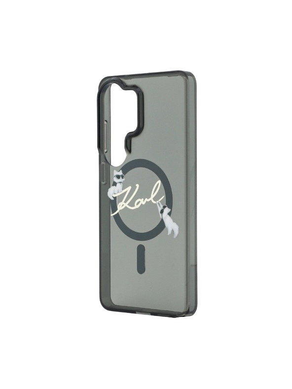 Karl Lagerfeld Karl Lagerfeld IML Choupette Karl Script Logo Mágneses Hátsó Tok Samsung Galaxy S26 Ultra Black