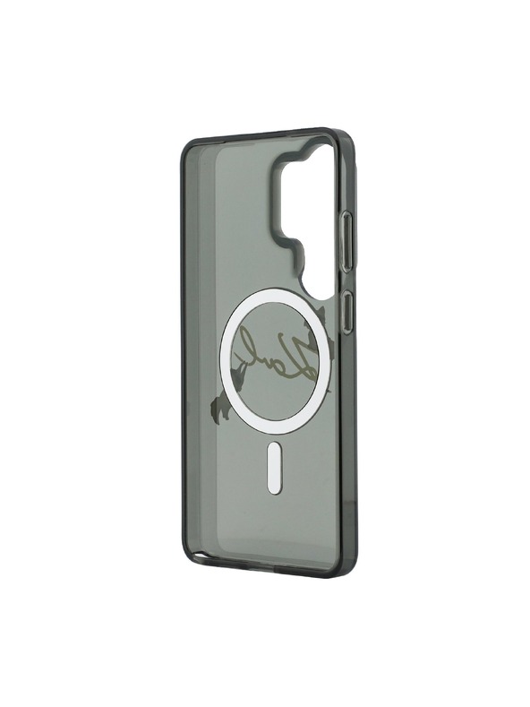 Karl Lagerfeld Karl Lagerfeld IML Choupette Karl Script Logo Mágneses Hátsó Tok Samsung Galaxy S26 Ultra Black