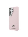 Karl Lagerfeld Karl Lagerfeld Grained PU Leather K&CH Heads Magnetic Hátlap Samsung Galaxy S26 Ultra számára Pink