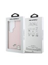 Karl Lagerfeld Karl Lagerfeld Grained PU Leather K&CH Heads Magnetic Hátlap Samsung Galaxy S26 Ultra számára Pink