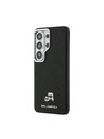 Karl Lagerfeld Karl Lagerfeld Grained PU Leather K&CH Heads Magnetic Hátlap Samsung Galaxy S26 Ultra számára Black