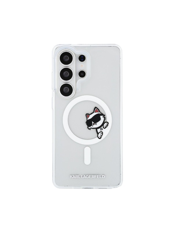 Karl Lagerfeld Karl Lagerfeld IML Choupette Peekaboo Logo Magnetic Hátlap Samsung Galaxy S26 Ultra számára Transparent