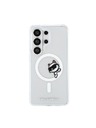 Karl Lagerfeld Karl Lagerfeld IML Choupette Peekaboo Logo Magnetic Hátlap Samsung Galaxy S26 Ultra számára Transparent