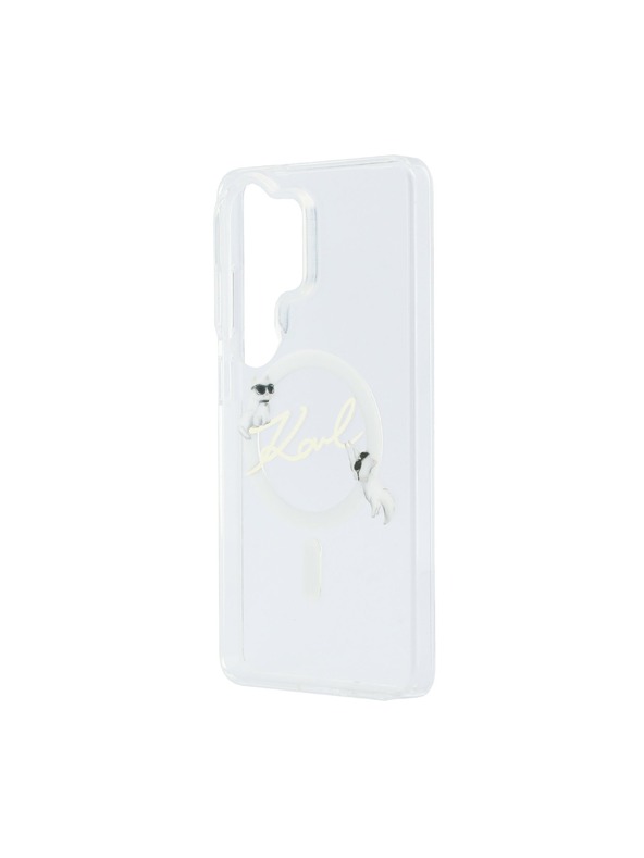 Karl Lagerfeld Karl Lagerfeld IML Choupette Karl Script Logo Magnetic Hátlap Samsung Galaxy S26 Ultra számára Transparent