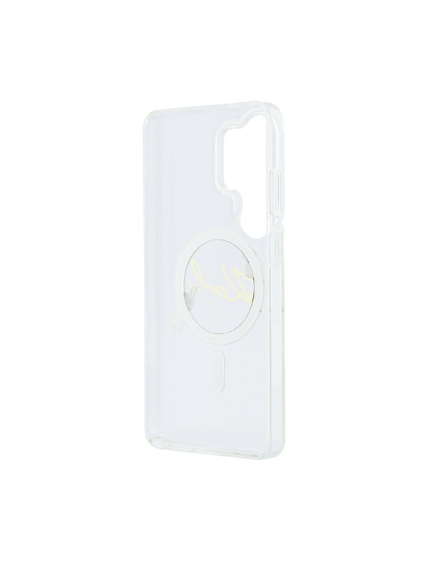 Karl Lagerfeld Karl Lagerfeld IML Choupette Karl Script Logo Magnetic Hátlap Samsung Galaxy S26 Ultra számára Transparent