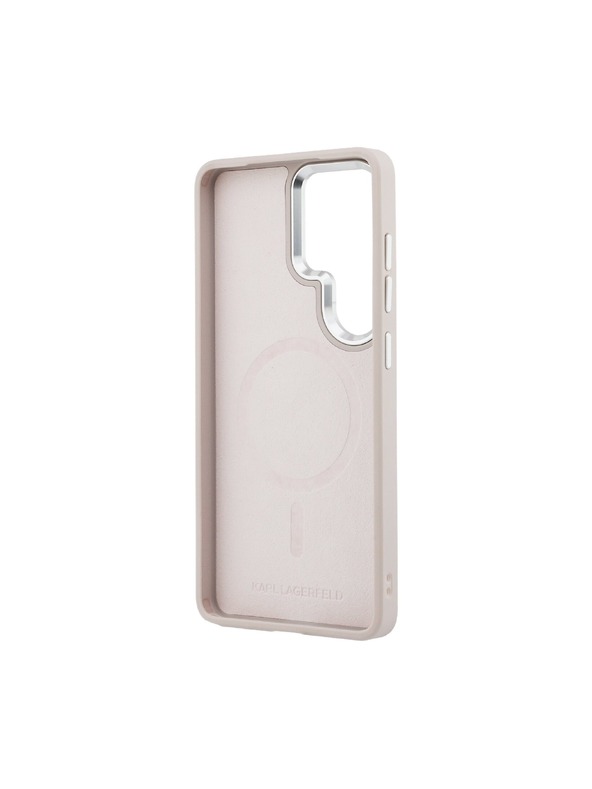 Karl Lagerfeld Karl Lagerfeld PU RSG Logo Magnetic Hátlap Samsung Galaxy S26 Ultra számára Pink