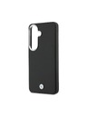 BMW BMW Signature PU Leather Metal Logo Magnetic Hátlap Samsung Galaxy S26+ számára Black