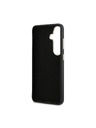 Guess Guess PU Grained 4G Resin Metal Logo Hátlap Samsung Galaxy S26+ számára Black
