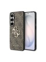 Guess Guess PU 4G Metal Logo Hátlap Samsung Galaxy S26+ számára Brown