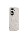 Guess Guess PU Leather 4G Gold Frame Magnetic Hátlap Samsung Galaxy S26+ számára Pink