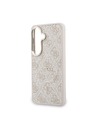 Guess Guess PU Leather 4G Gold Frame Magnetic Hátlap Samsung Galaxy S26+ számára Pink