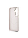 Guess Guess PU Leather 4G Gold Frame Magnetic Hátlap Samsung Galaxy S26+ számára Pink