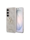 Guess Guess PU 4G Metal Logo Hátlap Samsung Galaxy S26+ számára Pink