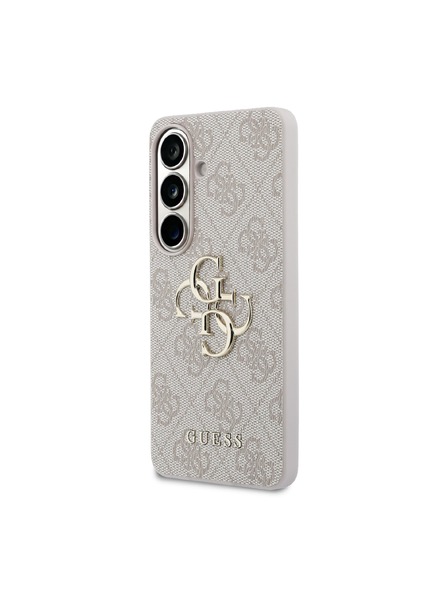 Guess Guess PU 4G Metal Logo Hátlap Samsung Galaxy S26+ számára Pink