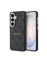 Guess Guess PU Leather 4G Gold Frame Magnetic Hátlap Samsung Galaxy S26+ számára Black