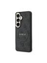 Guess Guess PU Leather 4G Gold Frame Magnetic Hátlap Samsung Galaxy S26+ számára Black