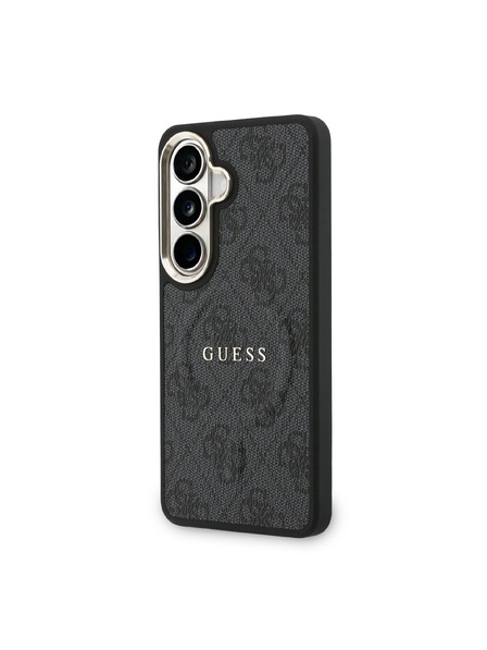 Guess Guess PU Leather 4G Gold Frame Magnetic Hátlap Samsung Galaxy S26+ számára Black