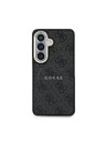 Guess Guess PU Leather 4G Gold Frame Magnetic Hátlap Samsung Galaxy S26+ számára Black