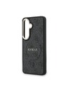 Guess Guess PU Leather 4G Gold Frame Magnetic Hátlap Samsung Galaxy S26+ számára Black