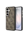 Guess Guess PU Leather 4G Gold Frame Magnetic Hátlap Samsung Galaxy S26+ számára Brown