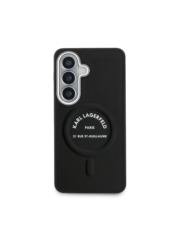 Karl Lagerfeld Karl Lagerfeld PU RSG Logo Magnetic Hátlap Samsung Galaxy S26+ számára Black