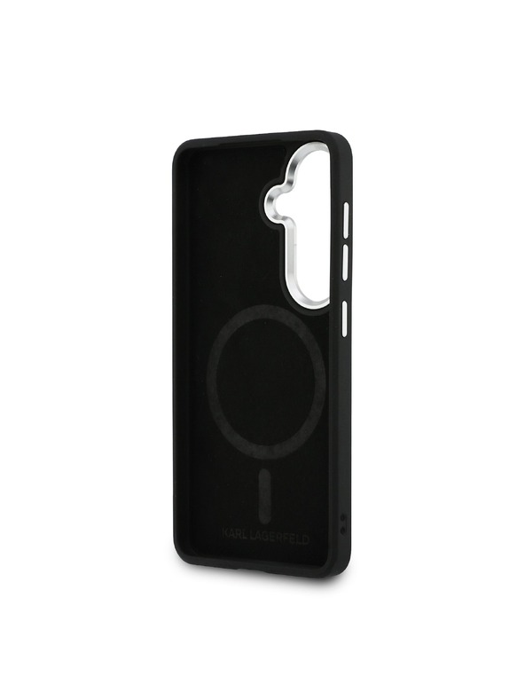 Karl Lagerfeld Karl Lagerfeld PU RSG Logo Magnetic Hátlap Samsung Galaxy S26+ számára Black