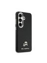 Karl Lagerfeld Karl Lagerfeld Grained PU Leather K&CH Heads Magnetic Hátlap Samsung Galaxy S26+ számára Black