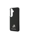 Karl Lagerfeld Karl Lagerfeld Grained PU Leather K&CH Heads Magnetic Hátlap Samsung Galaxy S26+ számára Black