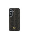 Lacoste Lacoste PVC Blend Monogram Gold Logo Magnetic Hátlap Samsung Galaxy S26+ számára Brown