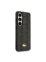 Lacoste Lacoste PVC Blend Monogram Gold Logo Magnetic Hátlap Samsung Galaxy S26+ számára Brown