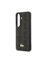 Lacoste Lacoste PVC Blend Monogram Gold Logo Magnetic Hátlap Samsung Galaxy S26+ számára Brown
