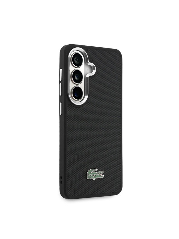 Lacoste Lacoste Petit Pique Metal Logo Magnetic Hátlap Samsung Galaxy S26+ számára Black