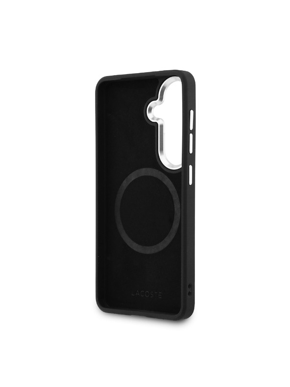Lacoste Lacoste Petit Pique Metal Logo Magnetic Hátlap Samsung Galaxy S26+ számára Black