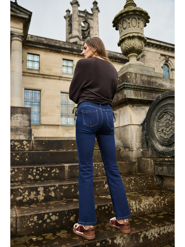 Moodo Bootcut farmernadrág sötétkék Moodo