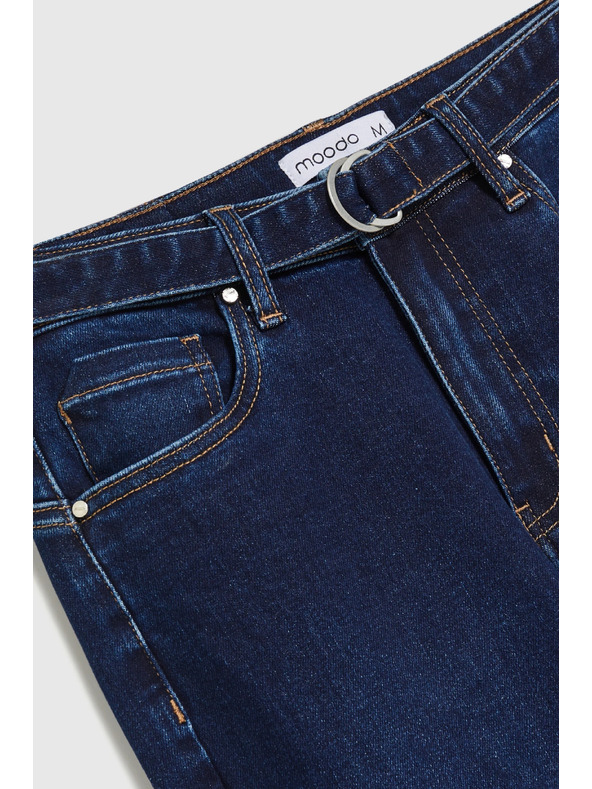 Moodo Bootcut farmernadrág sötétkék Moodo