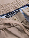 Ombre Clothing Férfi chino nadrág feltűrt lábszárral és lenvegyülettel – bézs V3 P1522 Ombre Clothing