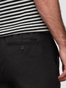 Ombre Clothing Férfi chino nadrág REGULAR FIT rugalmas derékkal – fekete V4 P1525 Ombre Clothing